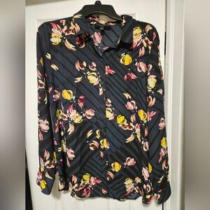 Womens Banana Republic Classic Fit Button Down Shirt - Floral